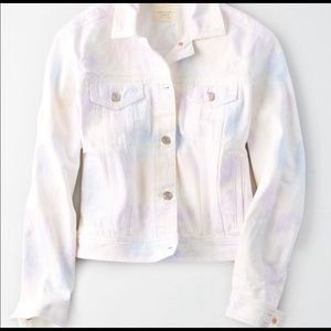 American Eagle Jean Jacket Tie Dye Jacket Medium